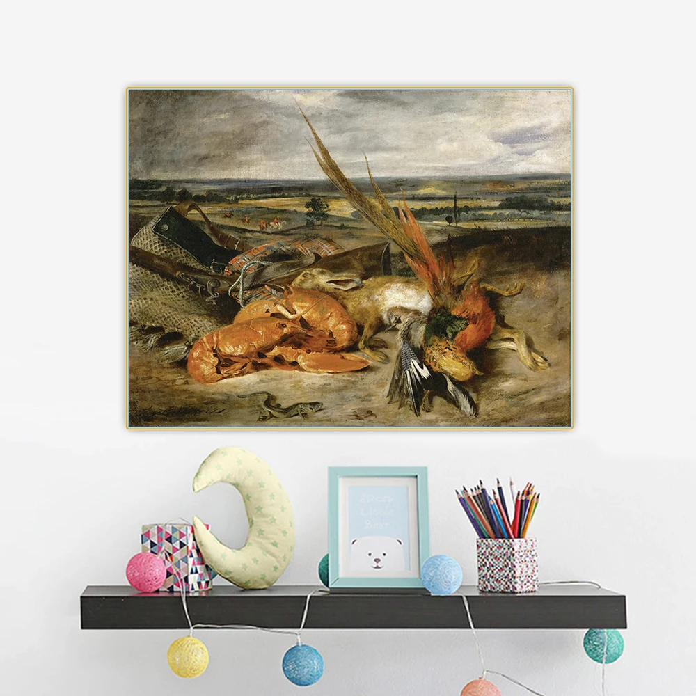 Citon Eugene Delacroix《Still Life with Lobsters》Canvas Oil Painting Artwork Poster Picture Wall Background Decor Home Decoration
Citon Eugene Delacroix《Still Life with Lobsters》Canvas Oil Painting Artwork Poster Picture Wall Background Decor Home Decoration
