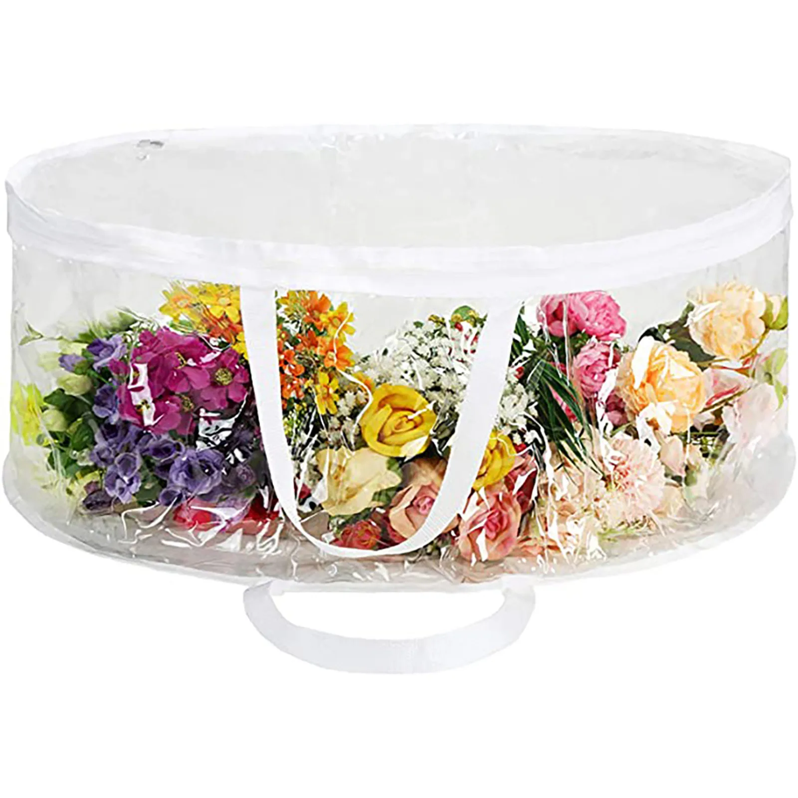 Garland Storage Bag Tear-resistant Waterproof Double Zipper Transparent Bag Oxford Material Wreaths Container With Clear Window 
Garland Storage Bag Tear-resistant Waterproof Double Zipper Transparent Bag Oxford Material Wreaths Container With Clear Window