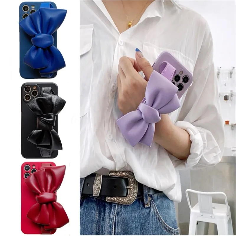 Korea Bow Leather Wrist holder Stand Phone Case for iphone 14 11 12 Pro Max 13 MiNi X XR XS 7 8 plus 6S SE Shockproof Soft Cover
Korea Bow Leather Wrist holder Stand Phone Case for iphone 14 11 12 Pro Max 13 MiNi X XR XS 7 8 plus 6S SE Shockproof Soft Cover