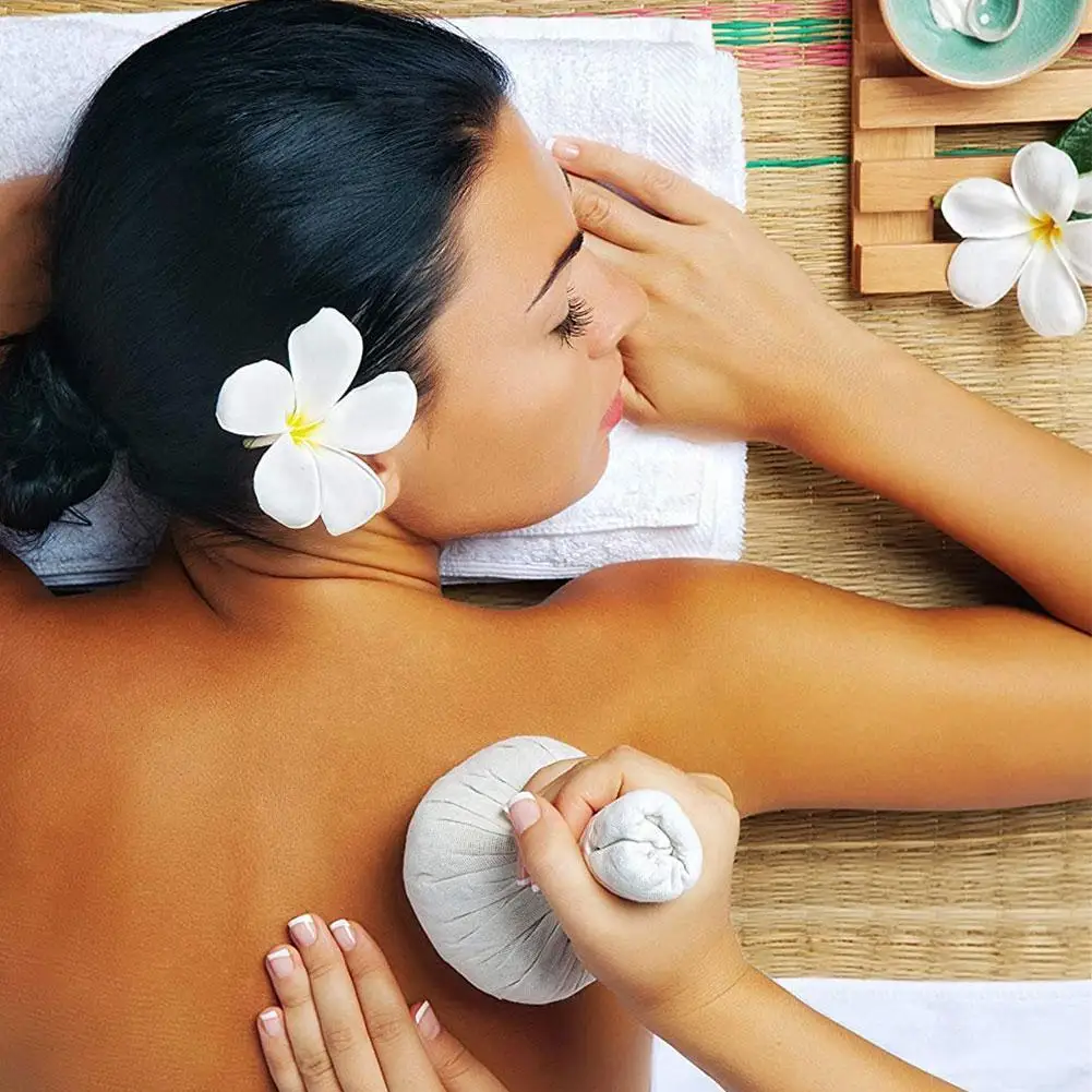 150g Thai Type Spa Home Healthy Care Hot Compress Herbal Massage Bag Compress Body Medicine Ball For Face Relaxing Herbal R R8O2
150g Thai Type Spa Home Healthy Care Hot Compress Herbal Massage Bag Compress Body Medicine Ball For Face Relaxing Herbal R R8O2