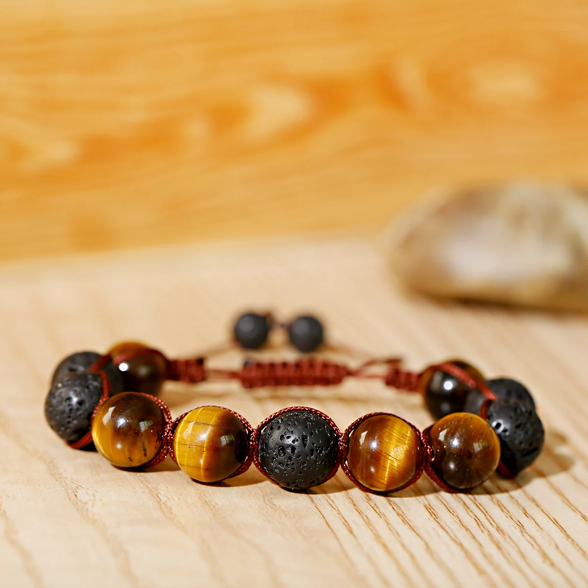 Tiger Eye & Lava Stone & 12mm Stone Bracelet Adjustable Handmade DIY Iewelry Bracelet Homme
Tiger Eye & Lava Stone & 12mm Stone Bracelet Adjustable Handmade DIY Iewelry Bracelet Homme