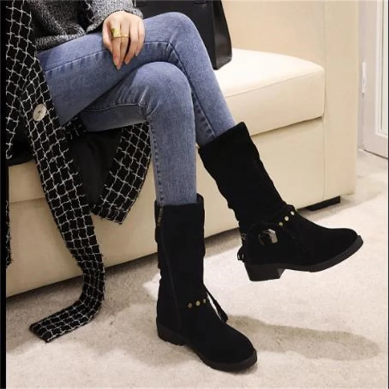 2022 Autumn And Winter New Products Frosted Rivet Belt Buckle In Tube Solid Color Fashion Knight Boots All-Match Fashion Boots 
2022 Autumn And Winter New Products Frosted Rivet Belt Buckle In Tube Solid Color Fashion Knight Boots All-Match Fashion Boots