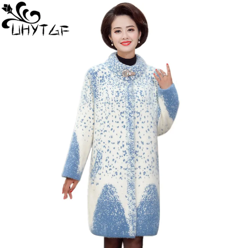 UHYTGF Quality Mink Cashmere women Winter warm jacket women 5XL Plus size luxury cashmere elegant jacket woolen women coat X714
UHYTGF Quality Mink Cashmere women Winter warm jacket women 5XL Plus size luxury cashmere elegant jacket woolen women coat X714