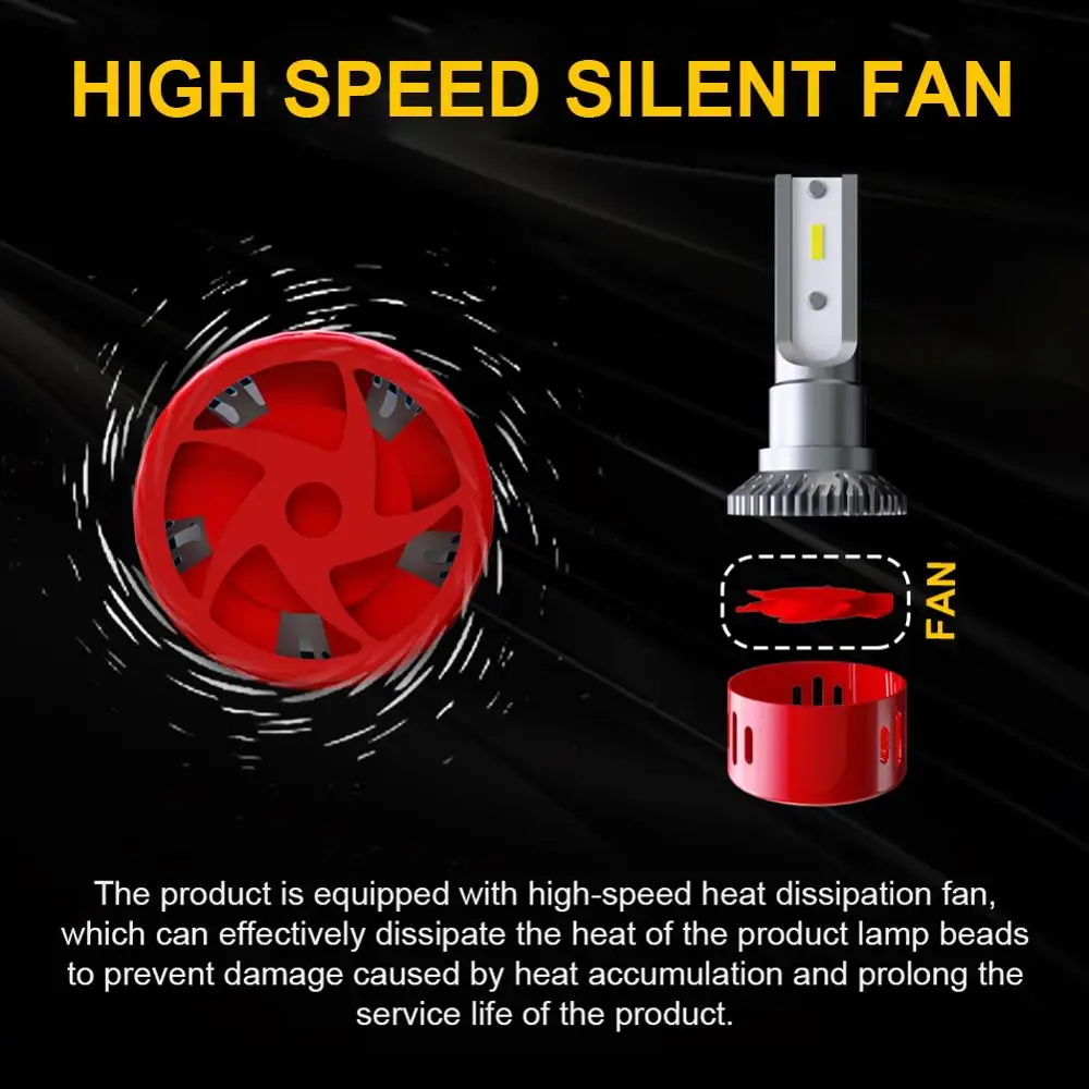 2 Pcs LED H7 CSP Chip Car Headlight Bulbs 60W 12V 24V 6000K 6000Lm Lamp Auto Bulb Light for Car Repair and Modified
2 Pcs LED H7 CSP Chip Car Headlight Bulbs 60W 12V 24V 6000K 6000Lm Lamp Auto Bulb Light for Car Repair and Modified
