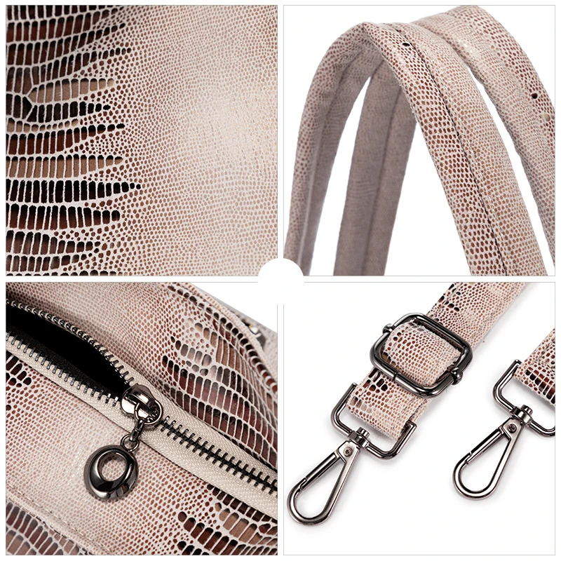 REALER women bag female serpentine prints handbag PU leather totes boston bag large shoulder bag crossbody bag for women 2020
REALER women bag female serpentine prints handbag PU leather totes boston bag large shoulder bag crossbody bag for women 2020