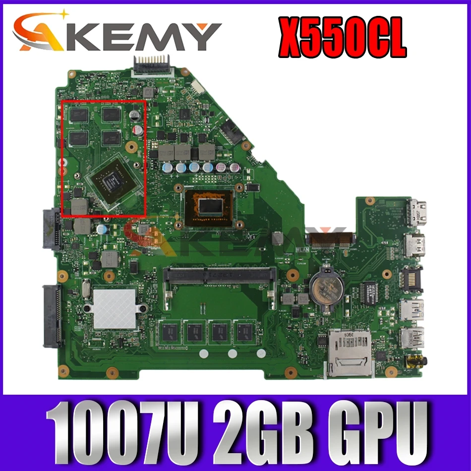 AKEMY X550CC Mainboard For ASUS X550CL X550VB X552C A550C A550V Laptop Motherboard Mainboard W/ 1007U 2GB-ARM 2GB GPU
AKEMY X550CC Mainboard For ASUS X550CL X550VB X552C A550C A550V Laptop Motherboard Mainboard W/ 1007U 2GB-ARM 2GB GPU