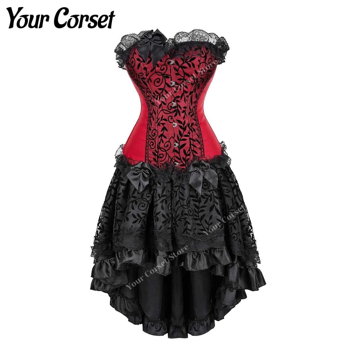 Женский корсетный Топ, сексуальный кружевной топ с бантом в ретро-стиле, черное вечервечерние платье-корсет, винтажная кружевная юбка, разм... 
Женский корсетный Топ, сексуальный кружевной топ с бантом в ретро-стиле, черное вечервечерние платье-корсет, винтажная кружевная юбка, разм...
