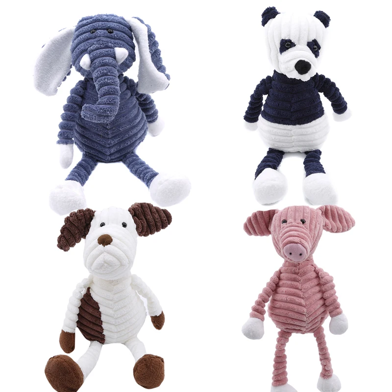 

Cute Torest Animal PlushToy Stripe Baby Elephant Lion Fox Rabbit Pig Panda Duck Monkey Soft Stuffed Toys