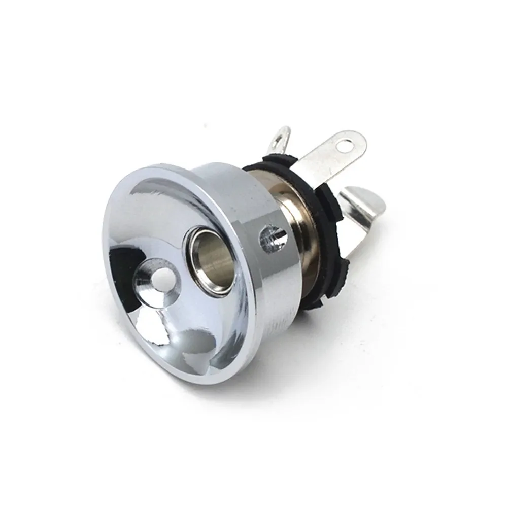 Metal Electro Socket Jack Plate Holder For Tele Electric Guitar 6.35mm Plug - Chrome Electric Guitar Accessories Replacement
Metal Electro Socket Jack Plate Holder For Tele Electric Guitar 6.35mm Plug - Chrome Electric Guitar Accessories Replacement