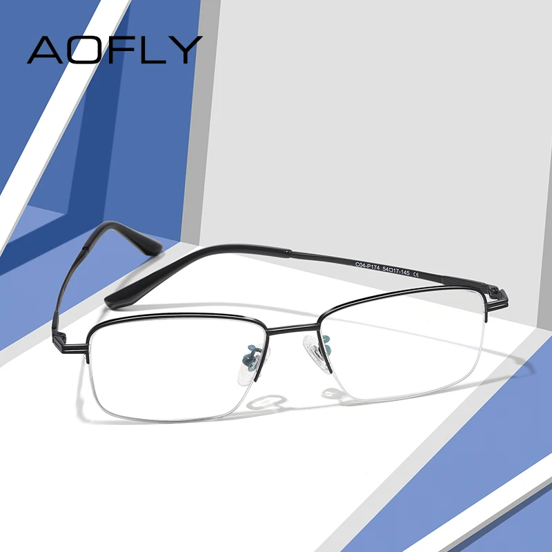 AOFLY анти-синий светильник, очки для мужчин, чистый титан, полуоправы, прямоугольные очки, мужские очки для близорукости по рецепту, оправы для очков для женщин и мужчин
AOFLY анти-синий светильник, очки для мужчин, чистый титан, полуоправы, прямоугольные очки, мужские очки для близорукости по рецепту, оправы для очков для женщин и мужчин