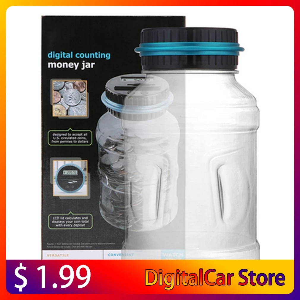 Portable Size LCD Display Electronic Digital Counting Coin Bank Money Saving Box Jar Counter Bank Box Best Gift Dropshipping
Portable Size LCD Display Electronic Digital Counting Coin Bank Money Saving Box Jar Counter Bank Box Best Gift Dropshipping