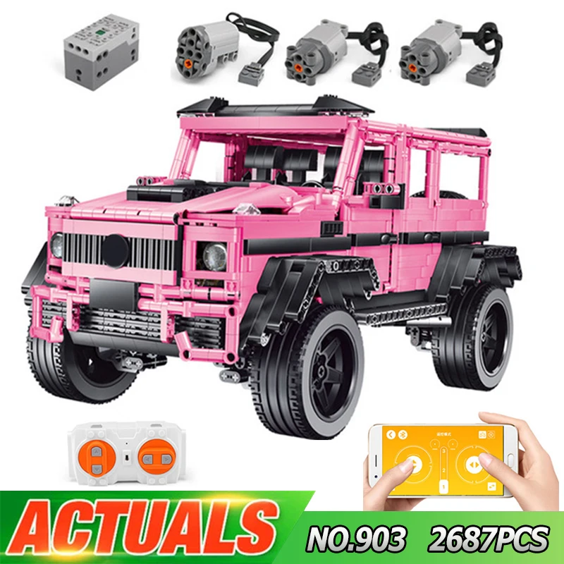 New MOC Scale 1: 8 Off Road Vehicle AMGC63 Pink SUV Dream Car Model J902 Building Blocks Educational Toy Birthday Gifts
New MOC Scale 1: 8 Off Road Vehicle AMGC63 Pink SUV Dream Car Model J902 Building Blocks Educational Toy Birthday Gifts