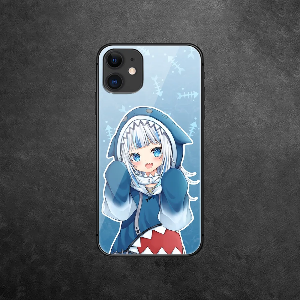 Gawr Gura Shark Anime Tempered Glass Phone Case Cover For IPhone 5 5S 6 6S 7 Plus X Xs Xr Se 2020 11 12 Pro Max Mini Cell Bumper
Gawr Gura Shark Anime Tempered Glass Phone Case Cover For IPhone 5 5S 6 6S 7 Plus X Xs Xr Se 2020 11 12 Pro Max Mini Cell Bumper