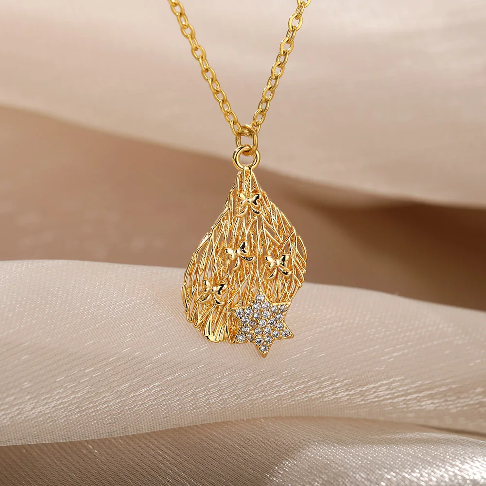 Minimalist Hollow Geometric Star Necklaces For Women Geometric Crystal Pendant Choker Necklace Bohemian Christmas Jewelry Gift
Minimalist Hollow Geometric Star Necklaces For Women Geometric Crystal Pendant Choker Necklace Bohemian Christmas Jewelry Gift