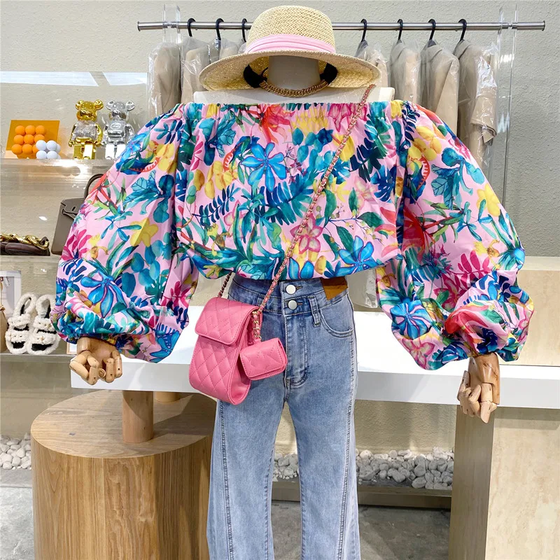 Brand Original Design 2021 Fashionable And Versatile Loose Floral Long Sleeve Shirt With Bubble Sleeve And One Shoulder Top
Brand Original Design 2021 Fashionable And Versatile Loose Floral Long Sleeve Shirt With Bubble Sleeve And One Shoulder Top
