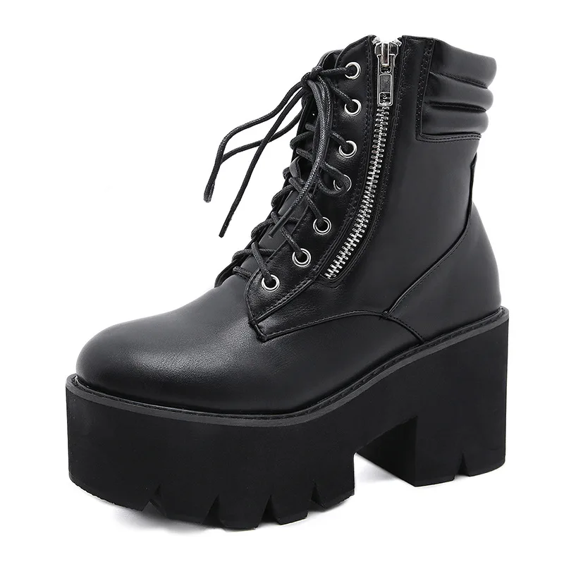 Fashion New Autumn Ankle Boots For Women Motorcycle Boots Chunky Heels Casual Lacing Round Toe Platform Boots Shoes Female
Fashion New Autumn Ankle Boots For Women Motorcycle Boots Chunky Heels Casual Lacing Round Toe Platform Boots Shoes Female