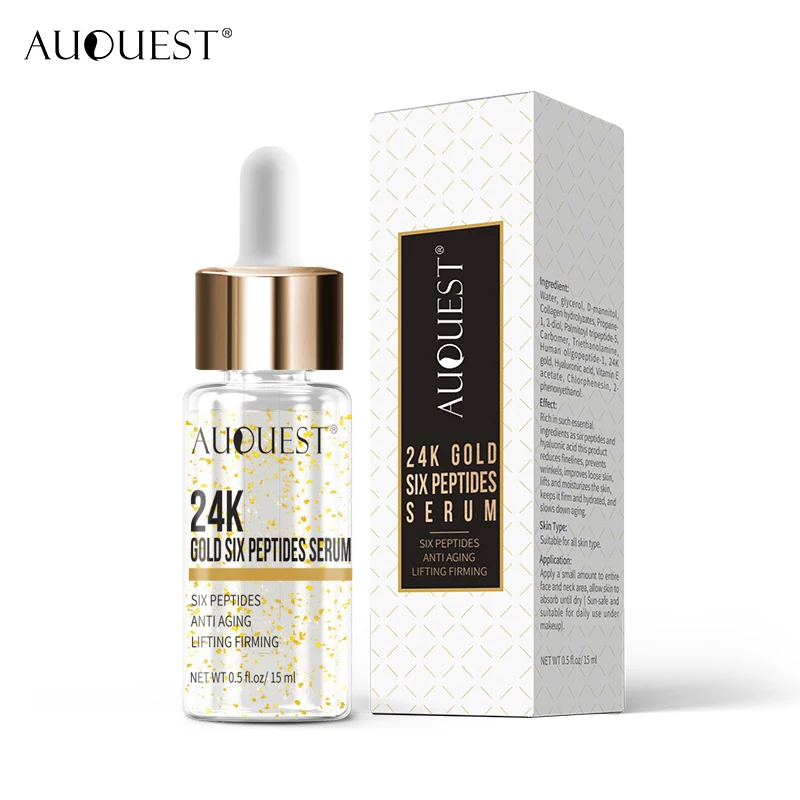 AuQuest 24K Gold 15ml Face Serum Skincare Anti Wrinkles Moisturing Whitening Cosmetics Firming Skin Essence for Face Skin Care
AuQuest 24K Gold 15ml Face Serum Skincare Anti Wrinkles Moisturing Whitening Cosmetics Firming Skin Essence for Face Skin Care