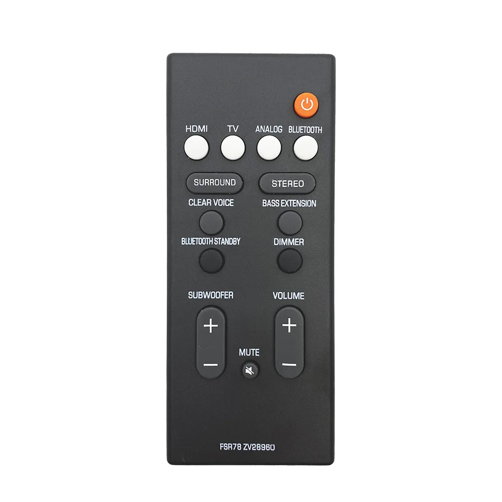 Remote Control FSR78 ZV28960 FOR Yamaha YAS-106 YAS-207 ATS-1060 YAS-107 ATS-1070 High fidelity BT Soundbar System
Remote Control FSR78 ZV28960 FOR Yamaha YAS-106 YAS-207 ATS-1060 YAS-107 ATS-1070 High fidelity BT Soundbar System