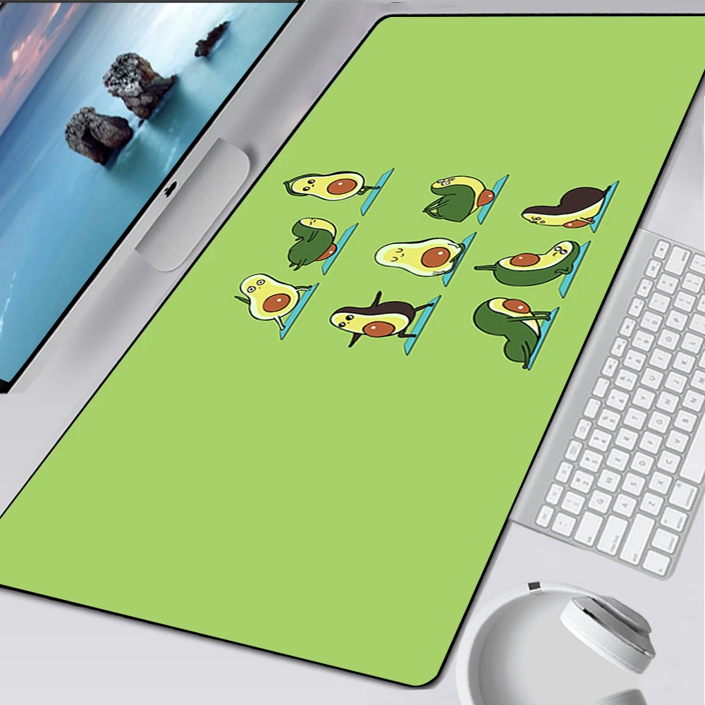 Большой игровой коврик для мыши компьютерный ноутбука с изображением авокадо в