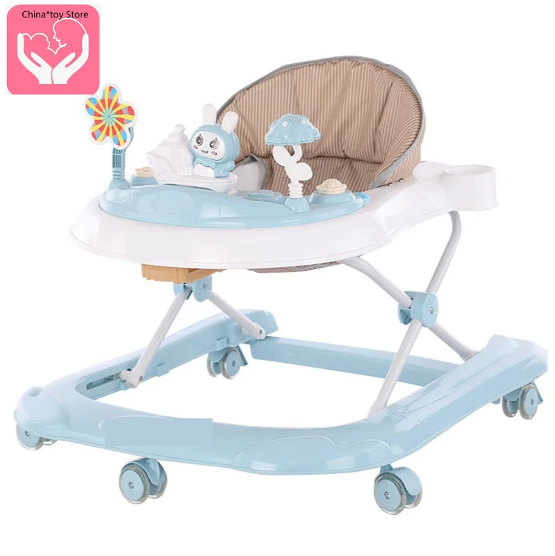 Cartoon Toddler Walker Trolley Baby Child Kid Toddler Walker Walker Learning Baby Anti-rollover Baby Walkers Toddler Walker