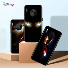 Marvel Avengers Super Hero Iron Man For Huawei Mate 40 RS Porsche Design 30 20 X 10 Lite Pro Plus TPU Silicone Black Phone Case