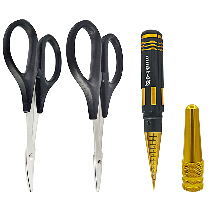 RC Body Reamer 0-14mm Hole Puncher with Sleeve and Curved Scissors & Straight Scissors Set RC Car Body Mounting for RC Car Truck
RC Body Reamer 0-14mm Hole Puncher with Sleeve and Curved Scissors & Straight Scissors Set RC Car Body Mounting for RC Car Truck