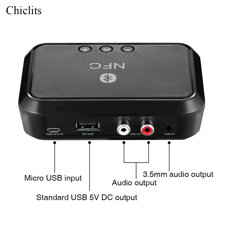 Bluetooth-приемник Chiclits NFC/USB-диск для чтения музыки стерео беспроводной адаптер 3 5 мм