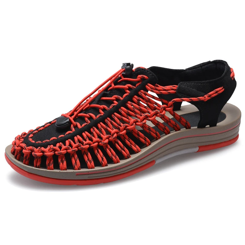Men's Sandals 2021 New Summer Breathable Soft Flat Sandals Outdoor Beach Slip On Fashion Leisure Woven Sandals Men Casual Shoes
Men's Sandals 2021 New Summer Breathable Soft Flat Sandals Outdoor Beach Slip On Fashion Leisure Woven Sandals Men Casual Shoes
