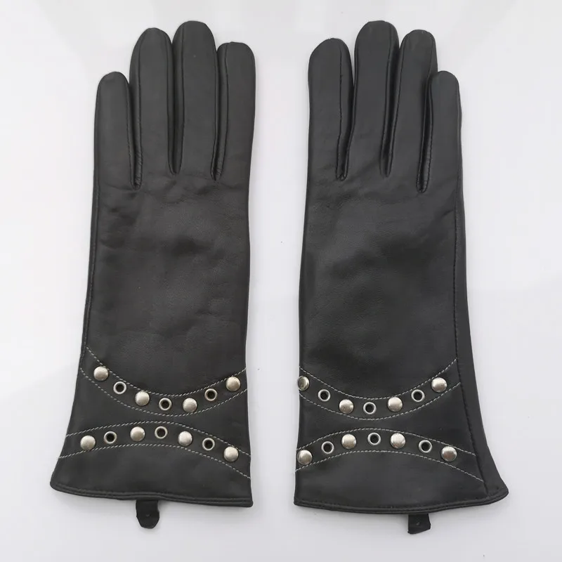 

Женские зимние перчатки GOURS, черные перчатки из натуральной козьей кожи, со скидкой, KCL, 2019