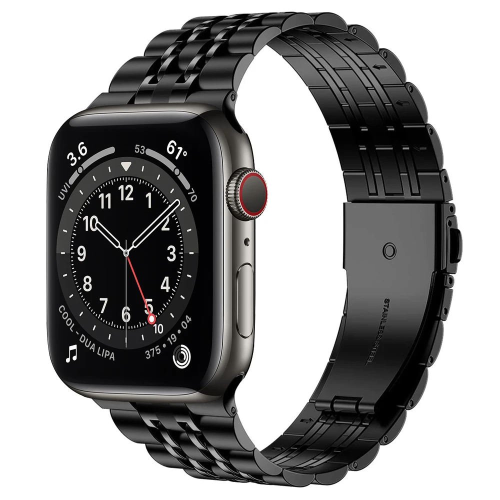 Металлический ремешок для Apple Watch 6 Band 44 мм 40 мм 42 мм 38 мм, твердый деловой браслет из нержавеющей стали для iWatch 6 SE 5 4 3 1
Металлический ремешок для Apple Watch 6 Band 44 мм 40 мм 42 мм 38 мм, твердый деловой браслет из нержавеющей стали для iWatch 6 SE 5 4 3 1
