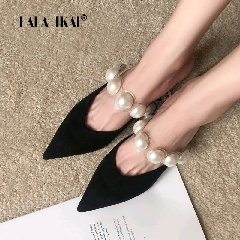 LALA IKAI 2021 Summer Pointed Toe High heels Muller Shoes Pearl Women's Sandals Asakuchi Women Slippers Fashion Zapatos de mujer
LALA IKAI 2021 Summer Pointed Toe High heels Muller Shoes Pearl Women's Sandals Asakuchi Women Slippers Fashion Zapatos de mujer