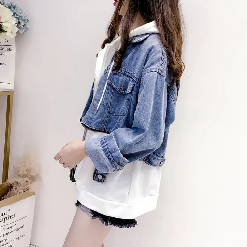 Women Casual Streetwear Two Piece Hoody Denim Jacket Fashion Boyfriend Cowboy Coat Female Fashion Designer Hip Hop Jeans Jacket
Women Casual Streetwear Two Piece Hoody Denim Jacket Fashion Boyfriend Cowboy Coat Female Fashion Designer Hip Hop Jeans Jacket