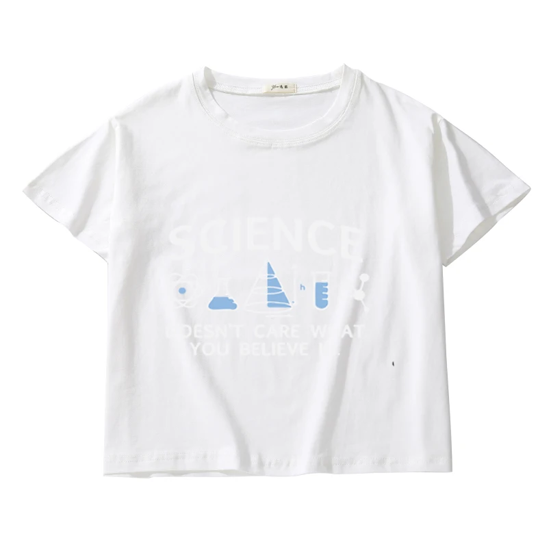 Science Don't care What you believe in Sarcac Funny Crop Top Women Cato Summeho T-shi Hip Hop Hipster Women's clothing
Science Don't care What you believe in Sarcac Funny Crop Top Women Cato Summeho T-shi Hip Hop Hipster Women's clothing