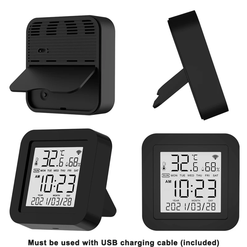 Black Tuya Smart Home 3 in 1 IR WiFi Universal Remote Controller+Temperature Humidity Sensor Smartlife APP Control For Alexa
Black Tuya Smart Home 3 in 1 IR WiFi Universal Remote Controller+Temperature Humidity Sensor Smartlife APP Control For Alexa