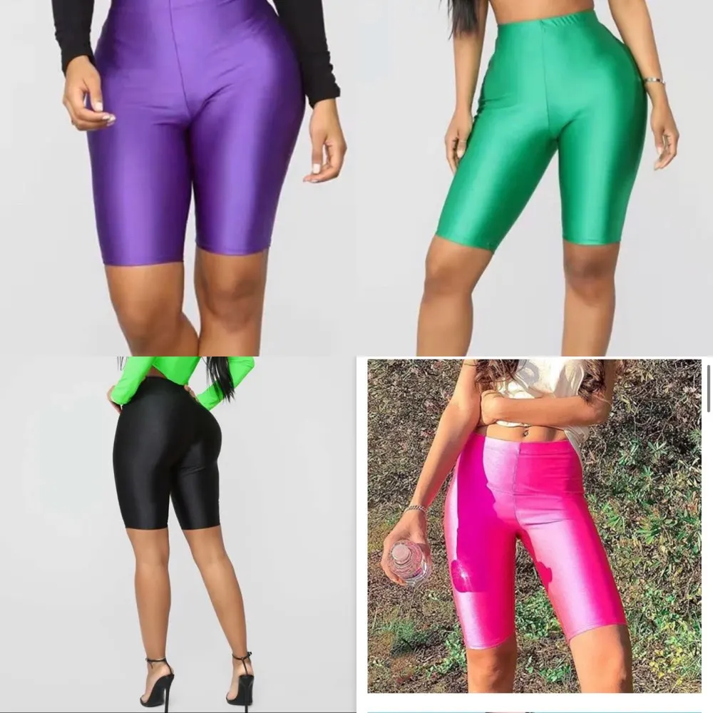 Pantalones cortos deportivos de cintura alta para mujer, Shorts de motorista, sexys, informales, ajustados, vestido lisobajos
Pantalones cortos deportivos de cintura alta para mujer, Shorts de motorista, sexys, informales, ajustados, vestido lisobajos