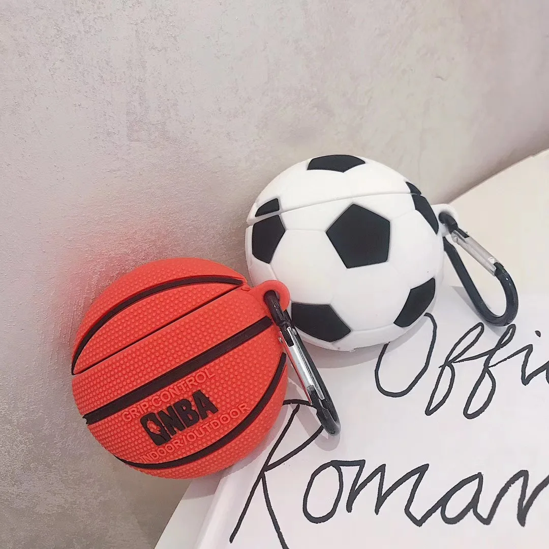Air pods case apply airpods1/2 protective sleeve apple wireless stereo basketball football creative headset case
Air pods case apply airpods1/2 protective sleeve apple wireless stereo basketball football creative headset case