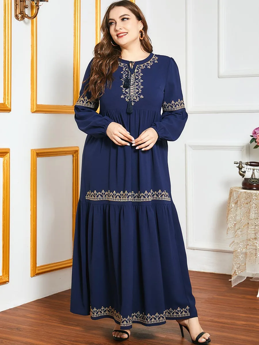 Embroidery Ramadan Muslim Abaya Dress Women Hijab Dresses Jilbab Turkey Islamic Vestido Kimono Moroccan Kaftan Arabic Elbise
Embroidery Ramadan Muslim Abaya Dress Women Hijab Dresses Jilbab Turkey Islamic Vestido Kimono Moroccan Kaftan Arabic Elbise