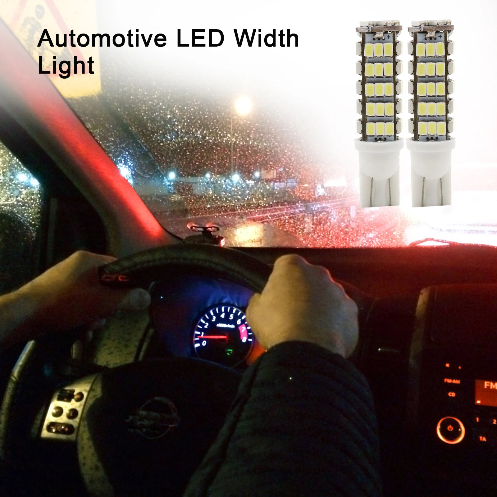 

2Pcs T10 W5W 68 LED 194 501 1206 SMD Car Styling Interior Lights Clearance Lamp Marker Lamps Auto Bulbs DC 12V Accessories New