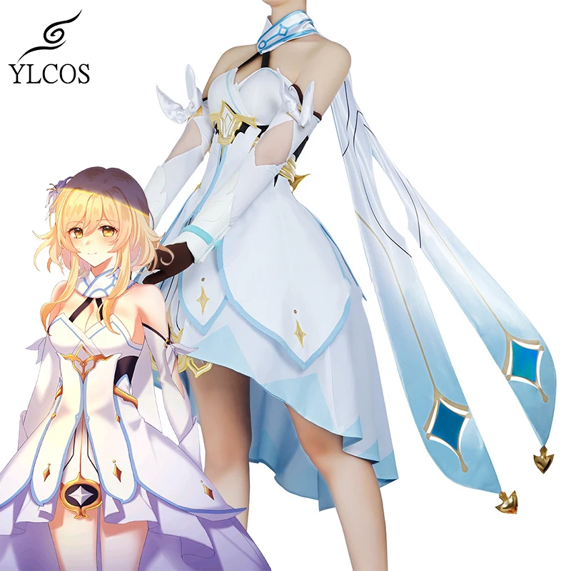 High Quality Game Genshin Impact Traveler Lumine Cosplay Dress Costume Halloween Party Suit For Unisex Full Set
High Quality Game Genshin Impact Traveler Lumine Cosplay Dress Costume Halloween Party Suit For Unisex Full Set