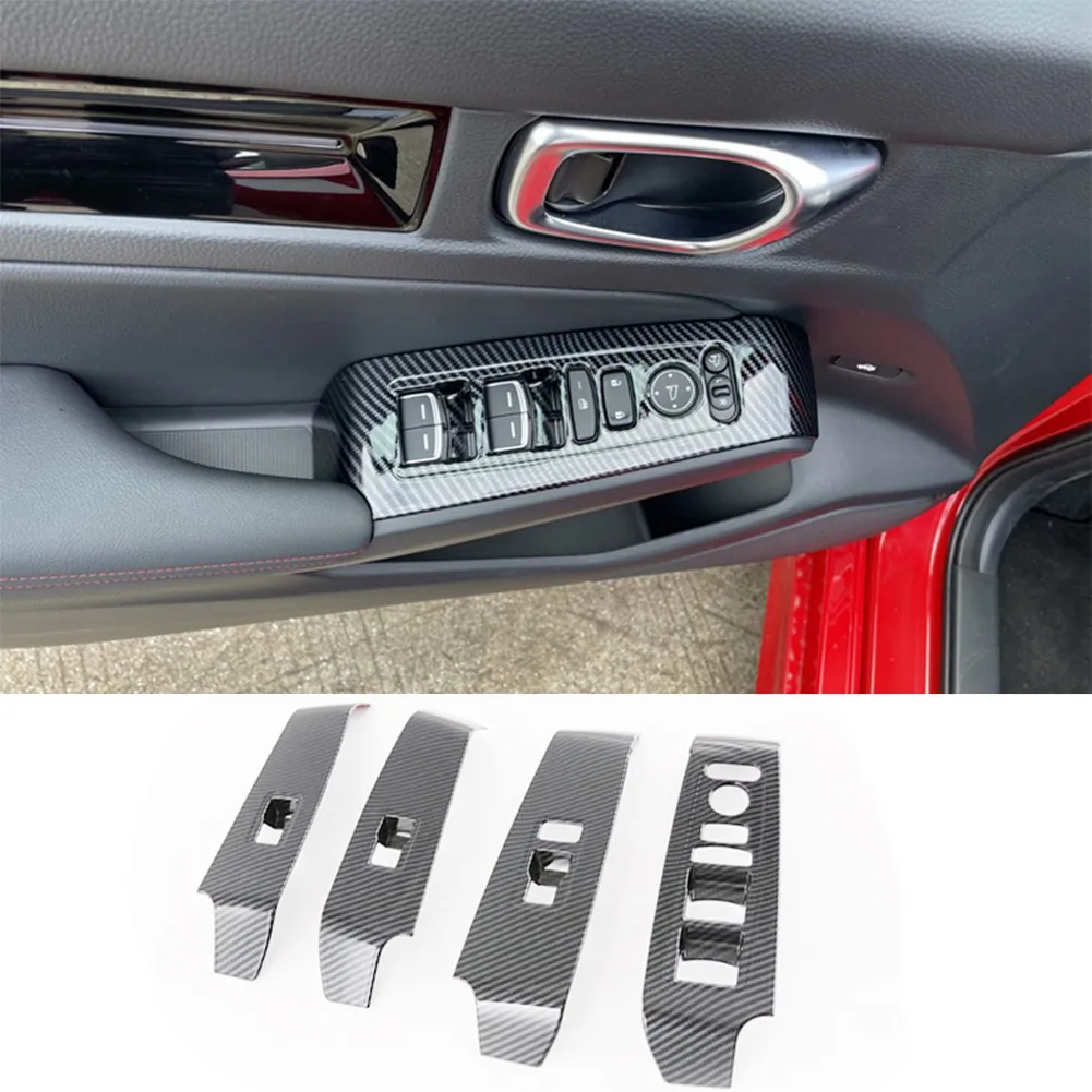 4pcs Carbon Fiber Car Door Window Lift Cover Inner Armrest Button Cover Decorative Sticker Mouldings For 11th 22 Civic Parts
4pcs Carbon Fiber Car Door Window Lift Cover Inner Armrest Button Cover Decorative Sticker Mouldings For 11th 22 Civic Parts