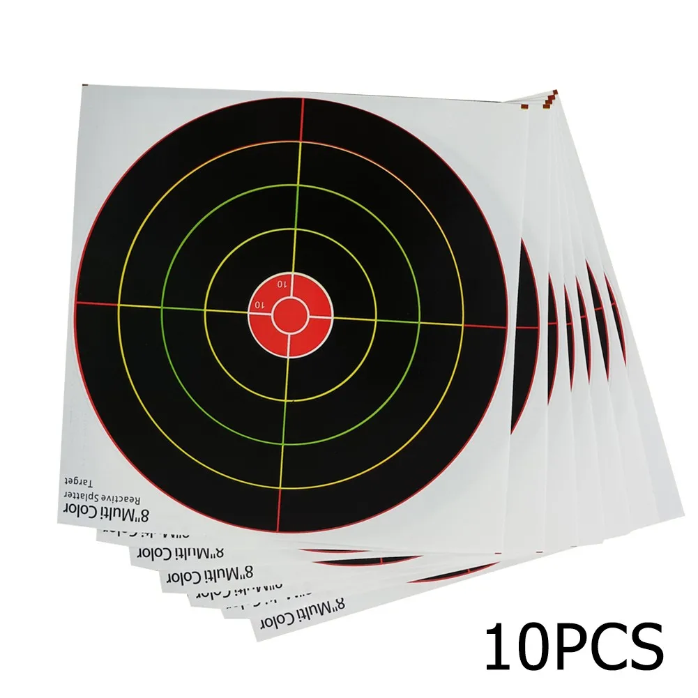 10pcs 8inch Target Papers Outdoor Parts Shoots Targets 8 Inch Splatter Reactive Stickers For Bow Hunting Camping Accessories
10pcs 8inch Target Papers Outdoor Parts Shoots Targets 8 Inch Splatter Reactive Stickers For Bow Hunting Camping Accessories