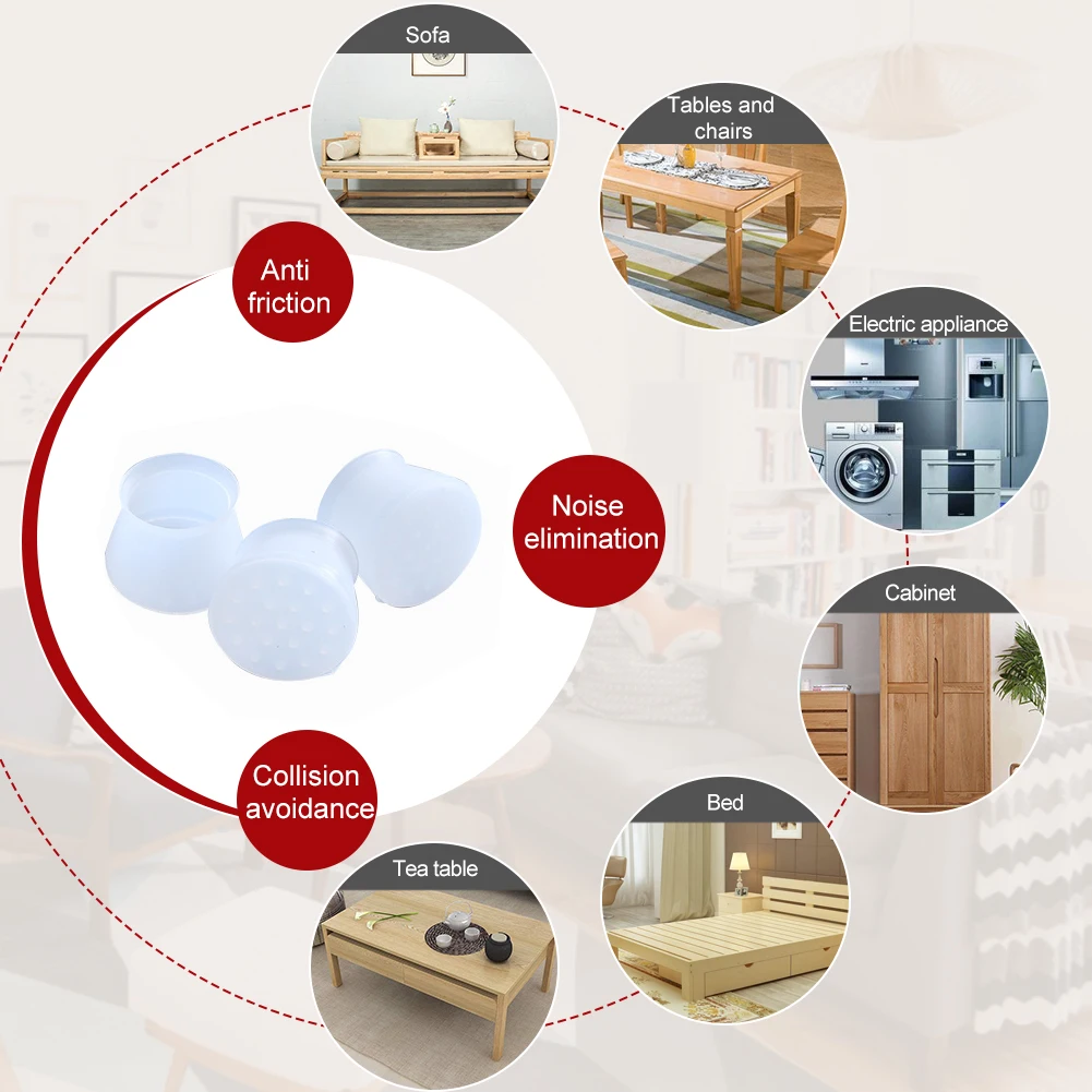 4pcs Stool Leg Protective Silica Gel Table Leg Table Chair Foot Cover Anti-noise For Bedroom Livingroom Accessories Tools
4pcs Stool Leg Protective Silica Gel Table Leg Table Chair Foot Cover Anti-noise For Bedroom Livingroom Accessories Tools