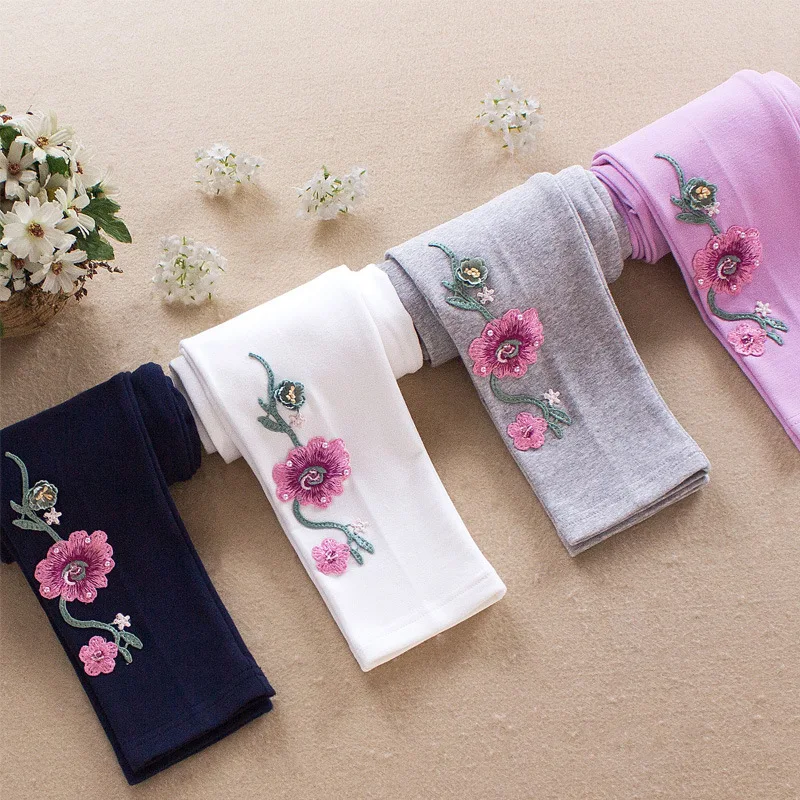 Winter Cotton Girls Pants Flower embroidery Girls Leggings Child Kids Legging Pants Pink white blue gray 3-12Years Old Kid
Winter Cotton Girls Pants Flower embroidery Girls Leggings Child Kids Legging Pants Pink white blue gray 3-12Years Old Kid