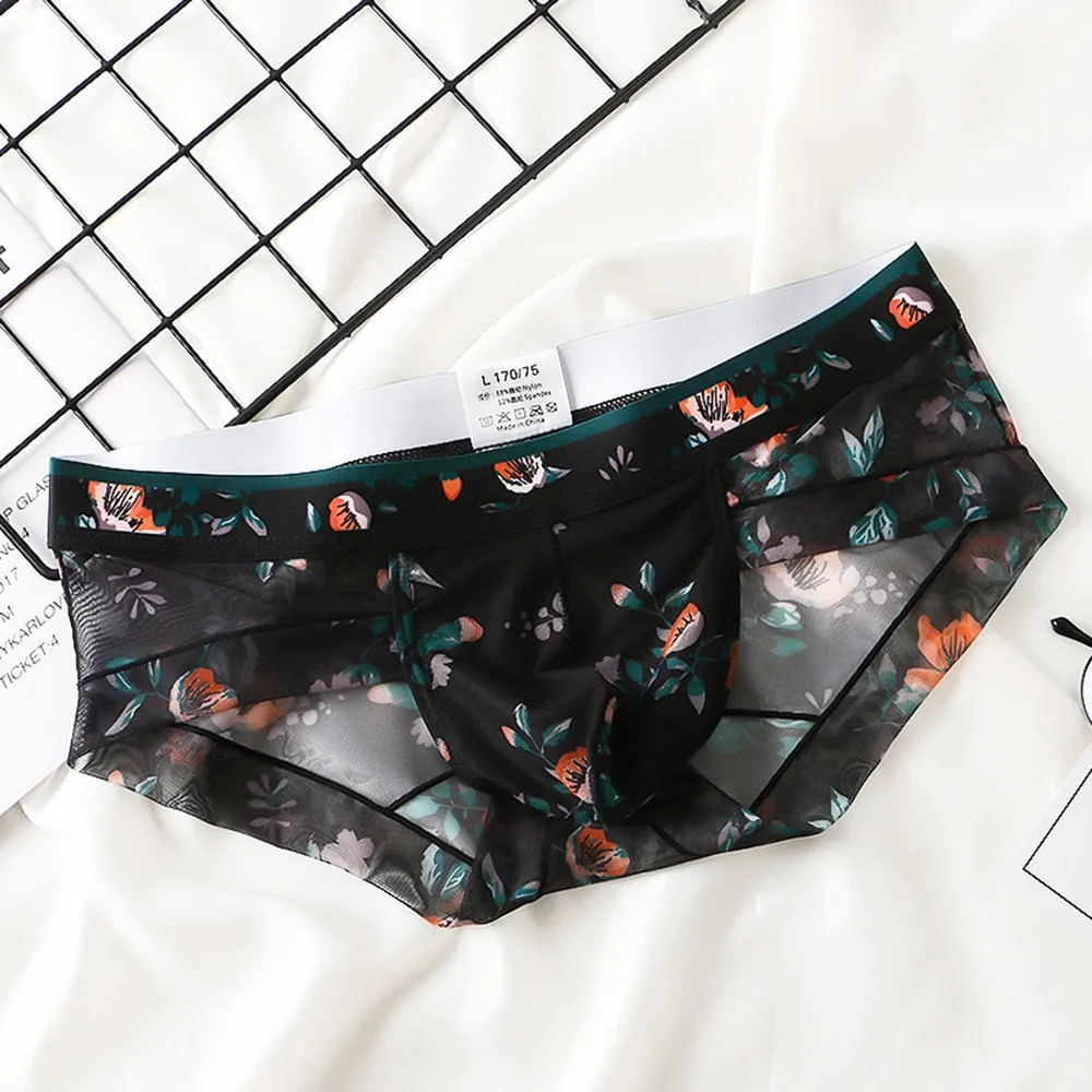 Men Sexy Sheer Flowers Briefs Bulge Pouch Underwear Low-waist Ultra-thin Panties Heer Flowers Briefs Bulge Pouch Underwear
Men Sexy Sheer Flowers Briefs Bulge Pouch Underwear Low-waist Ultra-thin Panties Heer Flowers Briefs Bulge Pouch Underwear