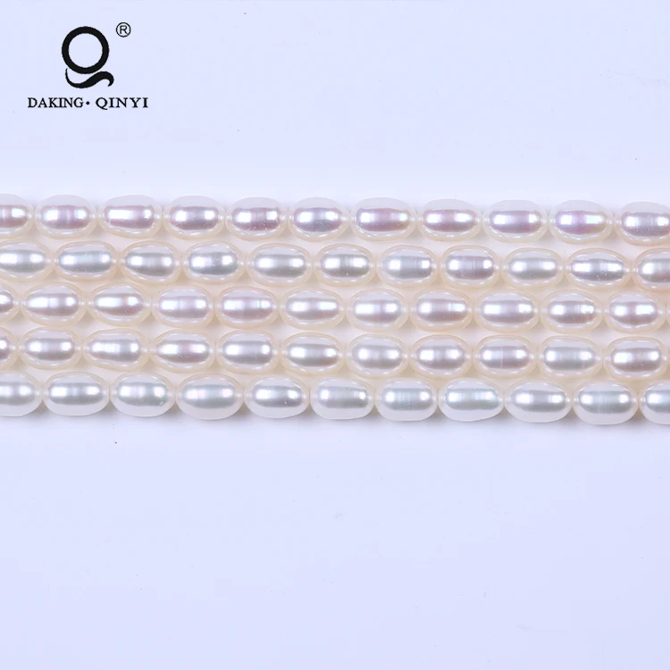 High Quality Pearl Semi-Finished,Natural White Rice Shape Pearl Beads String
High Quality Pearl Semi-Finished,Natural White Rice Shape Pearl Beads String