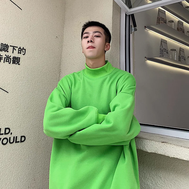 Customize your LOGO youth fall/winter half high round neck plus velvet long sleeve pullover men sweater
Customize your LOGO youth fall/winter half high round neck plus velvet long sleeve pullover men sweater