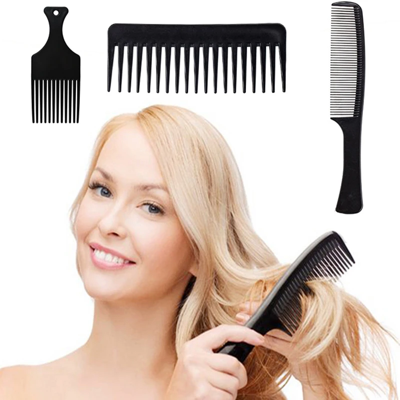 Wide Tooth Detangling Hair Comb Hair Styling Comb Carbon Fiber Styling Cutting Comb Anti Static Heat Resistant Comb
Wide Tooth Detangling Hair Comb Hair Styling Comb Carbon Fiber Styling Cutting Comb Anti Static Heat Resistant Comb