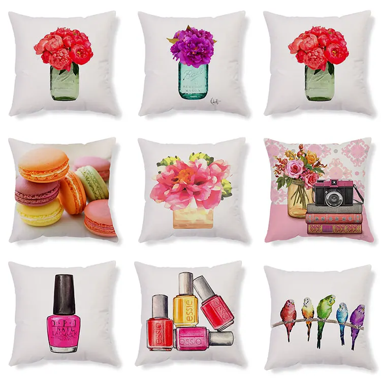 NEW Nail Polish Flower Bottles Pillows Cover Black White Love Heart Cushion Cover Modern Fashion Living Room Decorative Pillows
NEW Nail Polish Flower Bottles Pillows Cover Black White Love Heart Cushion Cover Modern Fashion Living Room Decorative Pillows