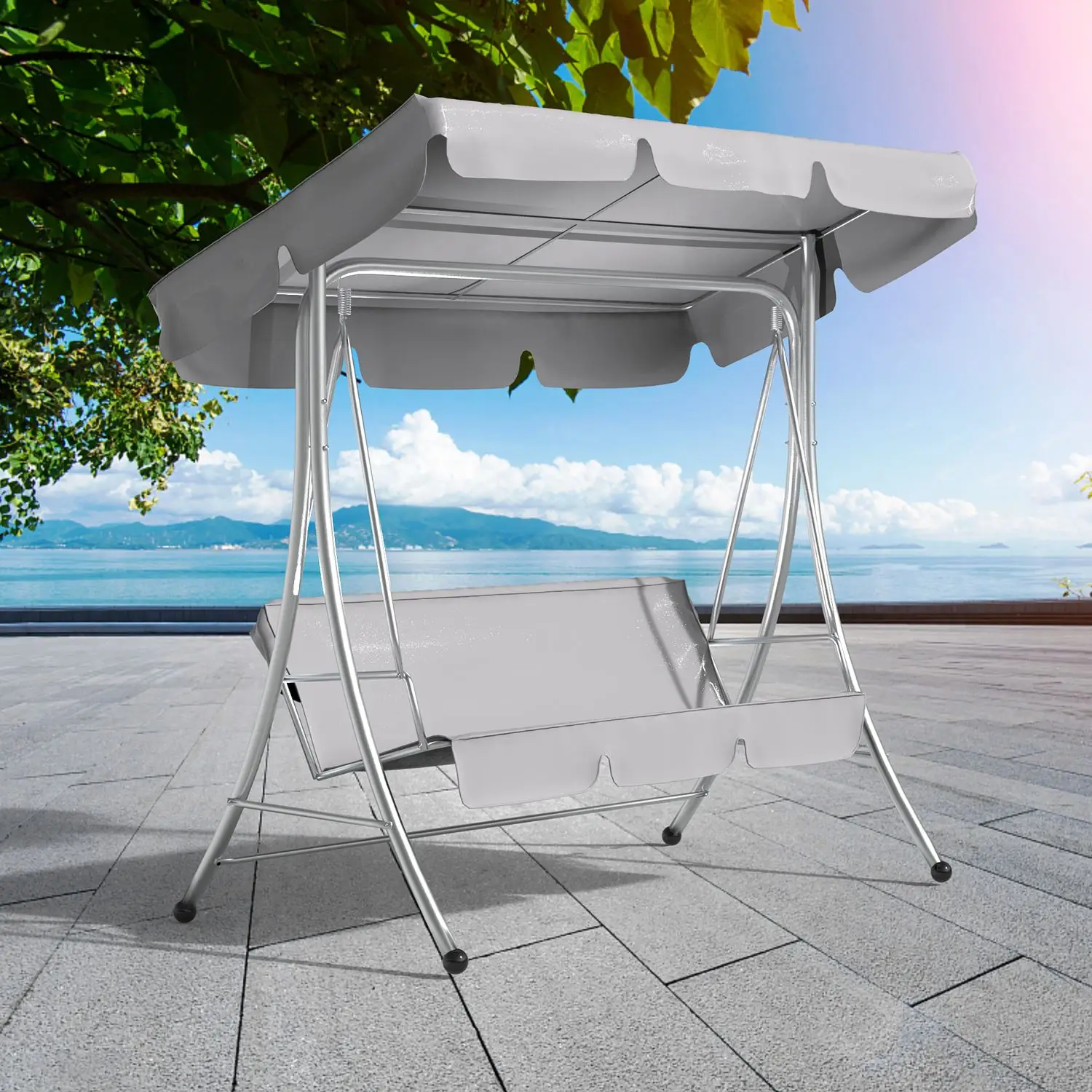 Garden Swing Cover Set Waterproof Swing Canopy Seat Top Cover and Swing Seat Cover for Garden Patio Swing Shading Supplies
Garden Swing Cover Set Waterproof Swing Canopy Seat Top Cover and Swing Seat Cover for Garden Patio Swing Shading Supplies