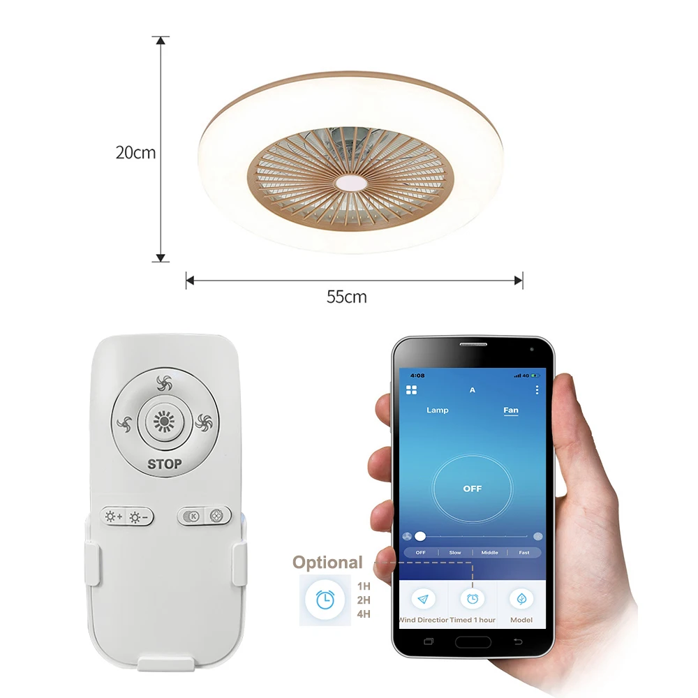 Ceiling Fan with Lighting 180V-265V LED Light with APP Mobile Phone Control Support Bluetooth Connection for Bedroom Living Room
Ceiling Fan with Lighting 180V-265V LED Light with APP Mobile Phone Control Support Bluetooth Connection for Bedroom Living Room